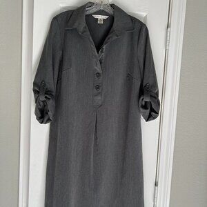 Retro Shift Dress!  by AA Studio AA  Size 10 Beautiful Gunmetal Color Vintage